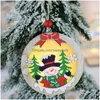 Juldekorationer Juldekorationer Tr￤prydnad upplyst Xmas Tree Hanging Pendant Desktop Decoration Home Wall Party Dec DHQDA