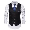 Mens Suits Blazers Classic Formal Business Plus Size Men Solid Color Suit Vest Single Breasted Waistcoat 221123