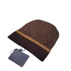 Designer hats Men's and women's beanie fall/winter thermal knit hats Multi-color option