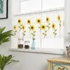 Vorhang Daisy Stickerei Cafe Tüll Voile Organza Vorhänge Stoffvorhänge für Fensterbehandlung Blinds Wohnzimmer