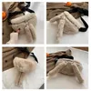 Waist Bags Winter Women Fashion Plush Crossbody Ladies Solid Color Faux Fur Packs Shoulder Rabbit Chest Pack 221124