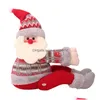 Juldekorationer Juldekorationer gardin Buckle Merry Söt dockknapp Santa Claus Snowman Elk Year Gifts 2022Christmasch DHZCB