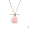 Pendant Necklaces Est Creative Items Simple Water Drop Pendant Fashion Sweet Crystal Cluster Necklaces Feminine Necklace Delivery Je Dhalu