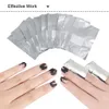 Dissolvant d'enveloppes d'ongles en aluminium, dissolvant de vernis à ongles en Gel d'aluminium, trempage de l'acrylique pour le polissage des ongles, élimination des Envolturas De Unas De Aluminio