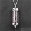 Collane con ciondolo Qimoshi Reiki Healing Crystal Pendant Wishing Bottle Maglione Catena Lady Wild Temperament Personality Neckl Dhgarden Dhunl