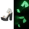 Sandals timetang d'été talons chunky plate-forme femme sandale fluorescent shoe night club club dot mujer sandalia dames chaussures pour filles