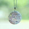 Interiördekorationer Fashion Bling Diamond Crystal Ball Car Pendant Creative Auto Decoration Bakvy Mirror Ornament Hängande ornament