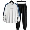 Męskie dresy 2PC Tracksuit Men Casual Oversize Blusshirt Spodnie Mężczyzna moda Hip Hop Streetwear Jogger Ustaw joggery Plus Size 221124