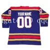 O hóquei da faculdade usa camisetas antigas de Kansas City Scouts New England Personalização Ice Hockey Jerseys costurou qualquer nome Número Tamanho S-xxxxl