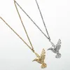 Hummingbird Pendant Stainless Steel Necklaces for Women Bird Necklace Hummingbird colibri Jewelry acero inoxidable joyeria mujer