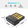 Original USB Bluetooth 5 1 Adaptador de receptor BT 5.1 Nenhum disco de driver necess￡rio para dongles de receptor de ￡udio sem fio para PC