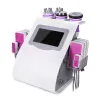 Promotion Beauty Instrument 6 en 1 Ultrasonic Cavitation Vacuum Radio Fréquence 635-650 Nm Machine de minceur de laser Lipo