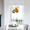 Pendant Lamps Nordic Lights Modern Bedroom Restaurant Light Creative Balloon Glass Fashion Coffee Shop Milk Tea Lantern Lamp