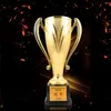 Декоративные предметы фигурки индивидуальные награды Trophy Cup College Sports Sports Golded Command Competition Souvenir Souvenir Trofeu 221124