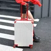Aluminium Frame Rolling Bagage Spinner Girl Trolley Travel Bag Inch Men Business Carry On Suitcases Wheel J220707