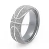 Band Rings Stainless Steel Basketball Men Ring Abrazine Symbol Fitness Sports Jewelry Couple Women Finger Rings Bague Gift Drop Deliv Dhkbj