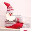 Juldekorationer Juldekorationer gardin Buckle Merry Söt dockknapp Santa Claus Snowman Elk Year Gifts 2022Christmasch DHZCB