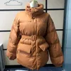 Femmes Down Parkas Manteau D'hiver Dames Parker Brillant Surface Chaleur Épais Coton Casual Veste Lâche Ceinture 221124