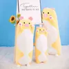 Creative Doux Kawaii Long Chat Dinosaure Poupée Animaux En Peluche Paresseux Dormir Oreiller Jouets Pour Fille Mignon Hug Enfants Cadeaux De Noël J220729