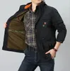 Piumino da uomo Primavera Autunno Giacca da uomo Impermeabile Multi-tasche Bomber militare Giacche da esterno Giacca a vento Cappotti Uomo Taglia M-4XL