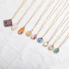 Pendant Necklaces Handmade Water Drop Dried Flower Glass Pendants Necklace For Women Girls Gold Color Chain Necklaces Wedding Jewelr Dhagj