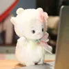 جميلة الساق الطويلة الضفدع الحضن لطيف ابتسامة الضفدع Plushie وسادة ملأ من ألعاب الحيوانات الناعمة لأطفال Ldren عيد ميلاد هدية عيد الميلاد J220729