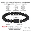 Charm Bracelets Summer Love Zodiac Bracelet For Men Women Couples Matching 8Mm Mate Black Bead Star Sign Constellation Horoscope Jew Dhcwj