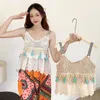 Женские танки Boho Tassels Beach Vest Женские спагетти ремня крючко