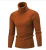 Pulls pour hommes Twist Knit Slim-Fit Col roulé Vintage Vêtements pour hommes 221124