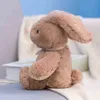 2535cm Super Kawaii Plush Rabbit com bonecas de botões bonecos fofinhos lindos ouvidos longos Rabbit Toy Birthday Gift J220729