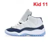 2023 Bred 11s Kids Basketball Shoes Cool Gray Gym Black White Infant Children Toddler Gamma Blue Concord Sneakers Boys Girls Sneakers SPACE SHAL 28-35