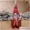 Juldekorationer Juldekorationer Forest Old Man Minll Tree Hanger Pendant Xmas Ornaments for Home Toy Kids Year Gifts Dro Dhgio