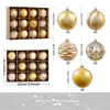 Dekoracje świąteczne 12PCSbox Rose Gold Plastic Balls Ornament 8 cm zawiesina kula w zawieszki w roku świąteczny dekoracje drzewa 221123