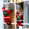 Christmas Decorations Christmas Decorations Climbing Rope Ladder Santa Claus Pendant Tree Hanging Doll Ornament Outdoor Xmas Party H Dhk0Y