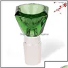 Smoking Pipes Smoking Pipes Accessories Household Sundries Home Garden Glass Pipe Bowl Fashion Bright Rhinestone Smoke Pot Mti Color Dhxz9