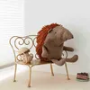 Nordic Forest Animali di peluche Ripieno di lino Riccio Bambino Cuscino di accompagnamento Pop Decorazione Regalo di compleanno Decorazione della stanza della ragazza J220729