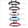 Beaded 10Pc/Set New Fashion High Quality Low Price With 8Mm Natural Stone Lucky Round Beads Woven Bracelet For Women Men Cha Dhgarden Dhu6V