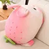 1 pk prachtige roze aardbei Konijn Plush Toy Soft Cartoon Bunny Dier gevulde pop voor Ldren Gift Sleeping Kawaii Pillow J220729