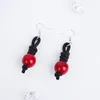 Dangle Earrings YD&YDBZ Big Red Pearl Hanging For Women Hyperbole Black Rubber Rope Long Drop Earring Jewelry Accessories Party