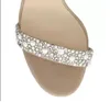 Sand￡lias de luxo de ver￣o Redonda de cristal de cinto de cabe￧a redonda enfeite sapatos de salto alto penas perel p￩rola bomba de moda feminina de moda perfeita casamento eu35-42