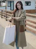 Women Blends Office Office Lady Khaki Overcoats Single Single Reasted Down Twlar Windbreaker Autumn Fashion Trench 16Y2885 221124