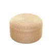 Cuscino Tatami Pouf rotondo in paglia naturale intrecciata a mano Sedia con tappetino in stile giapponese per la meditazione Yoga Pad Floor