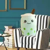 Bubble Tea Famille En Peluche Fruits En Peluche Boisson Bouteille De Thé Au Lait Oreiller Pour La Maison Salon Chambre Canapé Décor J220729