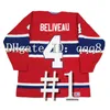 College hockey draagt ​​vintage guy lafleur hockey jersey Jean Beliveau Henri Maurice Richard Patrick Roy Jacques plante Bernard Geoffrion Saku Koivu Serge Savard