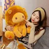 1 Pcs 2540 Cm Dessin Animé Câlin Animal Assis Lion Poupée Mignon Câlin Doux Chambre Canapé Coussin ldrun garçons Filles Cadeau D'anniversaire J220729