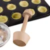 DIY Wooden Tart Pastry Tamper Mini Pan Mold Double Sides Durable Egg Tart Maker Mould Pastry Pusher Baking Eggtart Mold LX5290