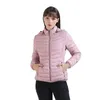 Parkas pour femmes SANTELON manteau de veste rembourrée ultra-légère pour femmes léger court extérieur chaud Outwear Parka avec sac de rangement à capuche 221124