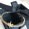 Lyxdesigner Charm Armband Topp Sterling Silver Full Crystal Star Meteorites Charm Armband Manschett Bangle For Women Wedding Jewelry Brides Party Gift