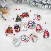 Weihnachtsdekorationen 9-teiliges Set Navidad Jahr 2023 Geschenkzwerge Holzanhänger Ornamente Weihnachten für Zuhause Noel Deco 221123