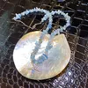 Colares de pingentes de colar curto do mar azul marinho para mulheres Nicho de clavôneo de colarinho de férias Estrela de verão Retro Star Fresh Charker fresco